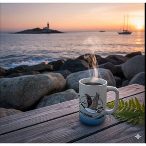 Vintage OTAGIRI Stoneware Japan Ceramic Canada Geese Nature Coffee Mug